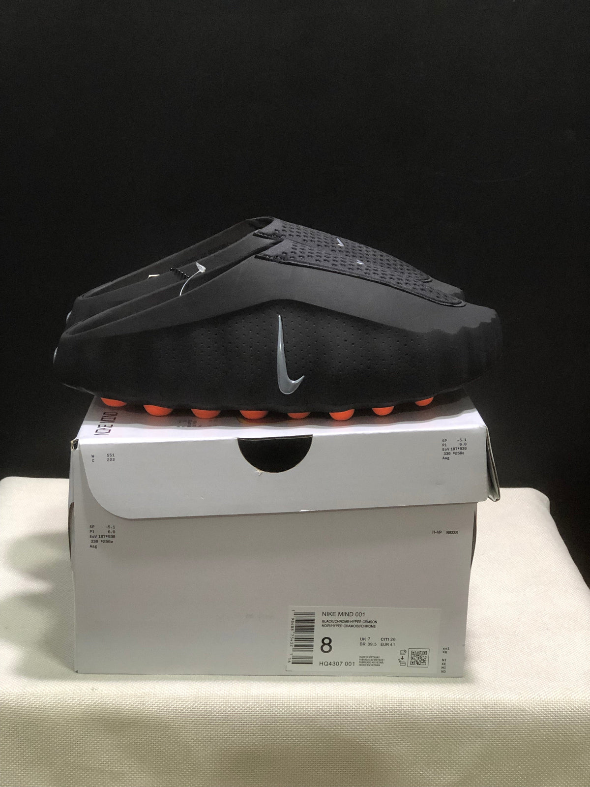 Nike Mind 001 Black Massage Slide Sandals