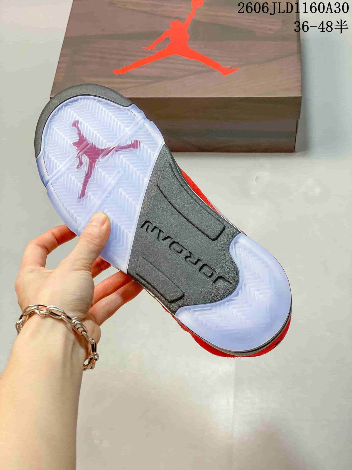 Jordan Air Jordan 5 High-Top Sneakers in Red and Black