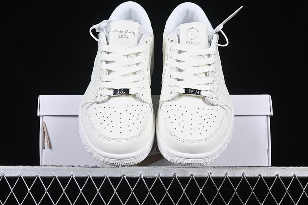 Jordan 1 Low OG SP Travis Scott White Sneakers TD1228-111