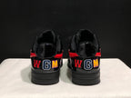 BAPE Bape Sta Low Sneakers Black Red Shark Design