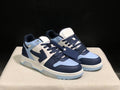 OFF-WHITE Out Of Office Low-Top Sneakers Navy Blue and White