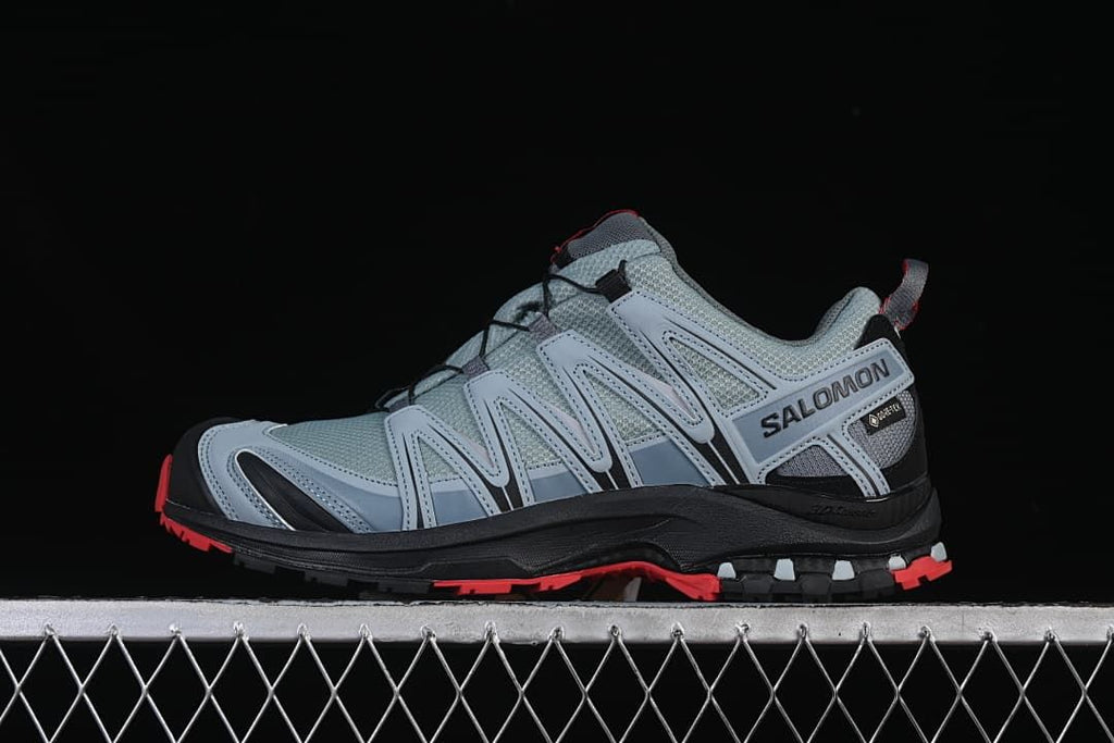 Salomon XA PRO 3D GTX Trail Running Shoes, Gray/Black/Red, 407894