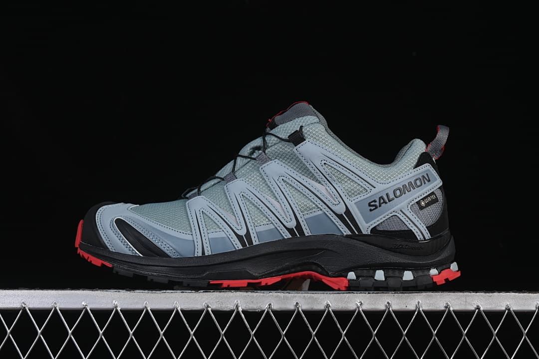 Salomon XA PRO 3D GTX Trail Running Shoes, Gray/Black/Red, 407894