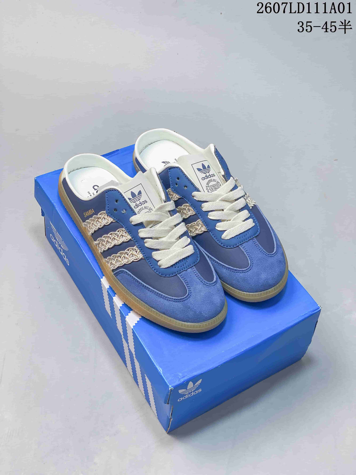Adidas Originals Samba OG Mule Blue Low-Top Sneakers KH7719