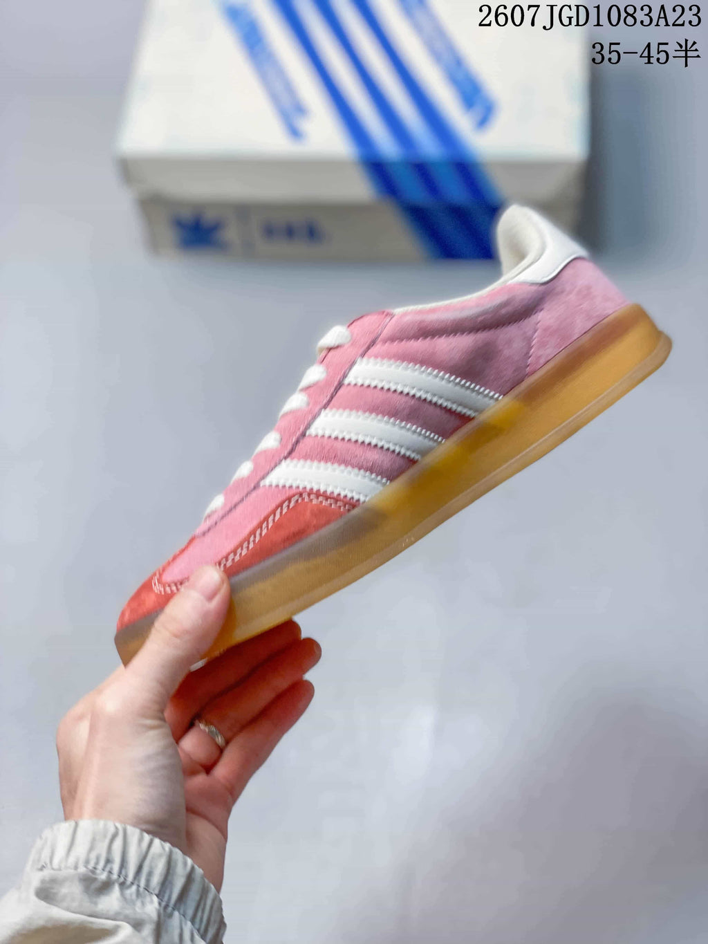 Adidas Samba OG Sneakers Pink Red Gum Sole
