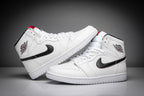 Air Jordan 1 High White and Black Sneakers