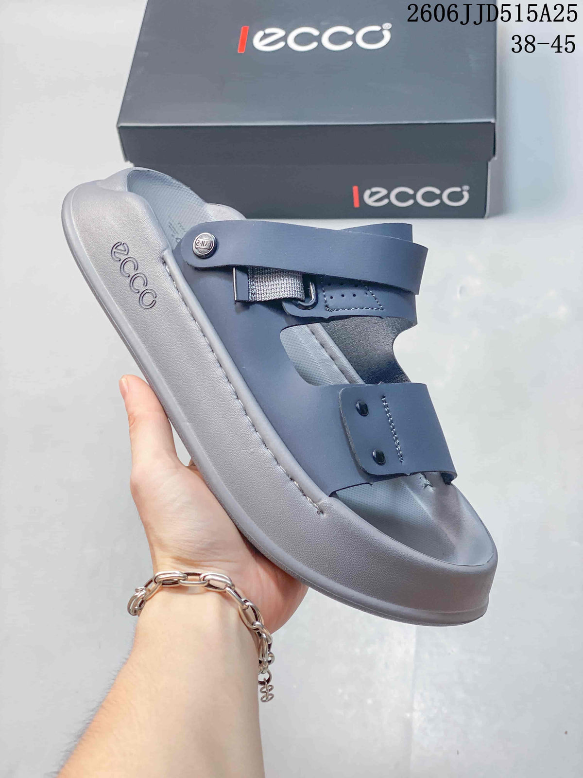 ECCO 612350QWY Colorblock Sport Sandals Blue Gray