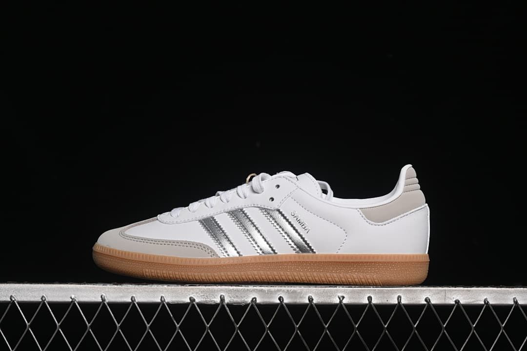 adidas Samba OG JI2725 White Silver Gum Sneakers