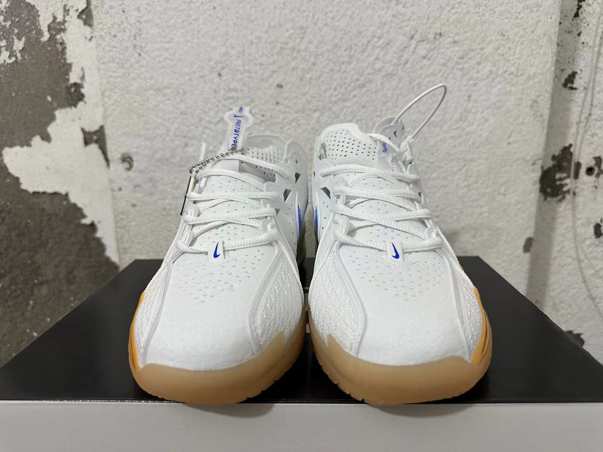 Nike Basketball Shoes White Blue Orange
