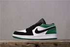 Jordan 1 Low Black Green Sneakers 553558-113
