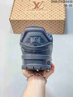 Louis Vuitton Trainer Maxi Low-Top Sneakers, Charcoal, 06JYD260A30_001