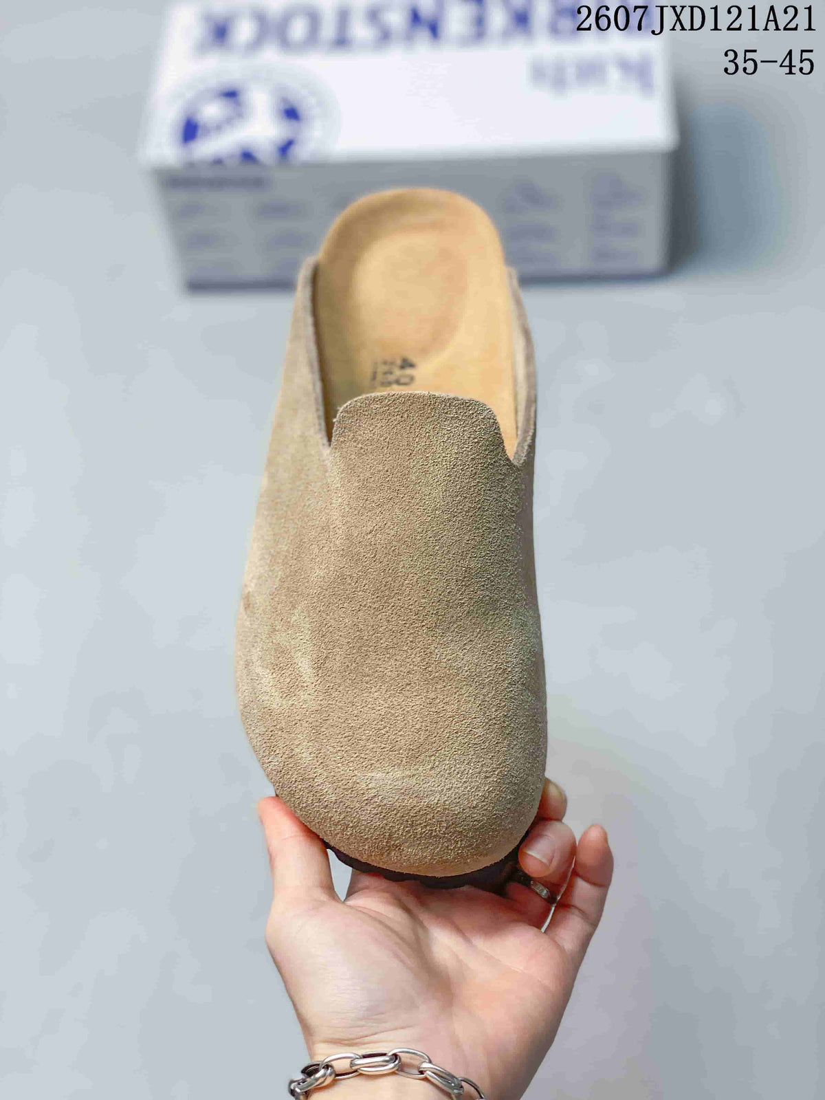 Birkenstock Amsterdam Closed-Toe Clog Taupe 712410TER