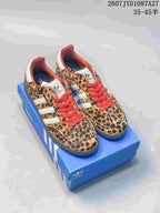 adidas Samba ADV Sneakers Leopard Print Red Laces
