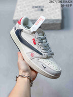 Nike Dunk Low Retro White Navy Custom Sneakers JDD1354A24