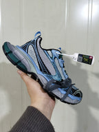 Nike Mesh Panel Sneakers Blue Green Reflective Style