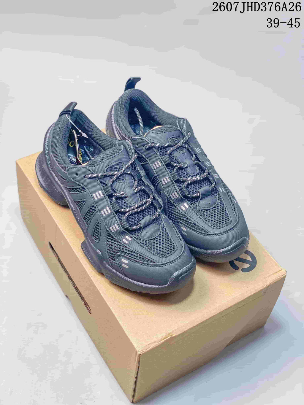 ECCO JHD376A26 Dark Gray Mesh Sneakers