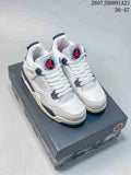 Nike Air Jordan 4 Retro Sneakers White Black Red IM4002-100
