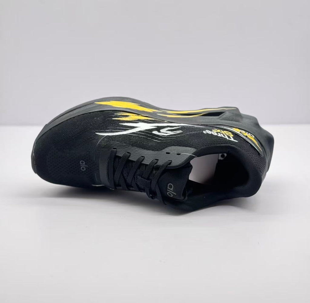 Alo Three Six Sneakers Black Yellow Graffiti