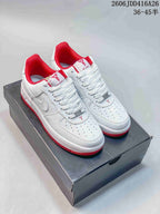 Nike Air Force 1 '07 Low White and Red Sneakers