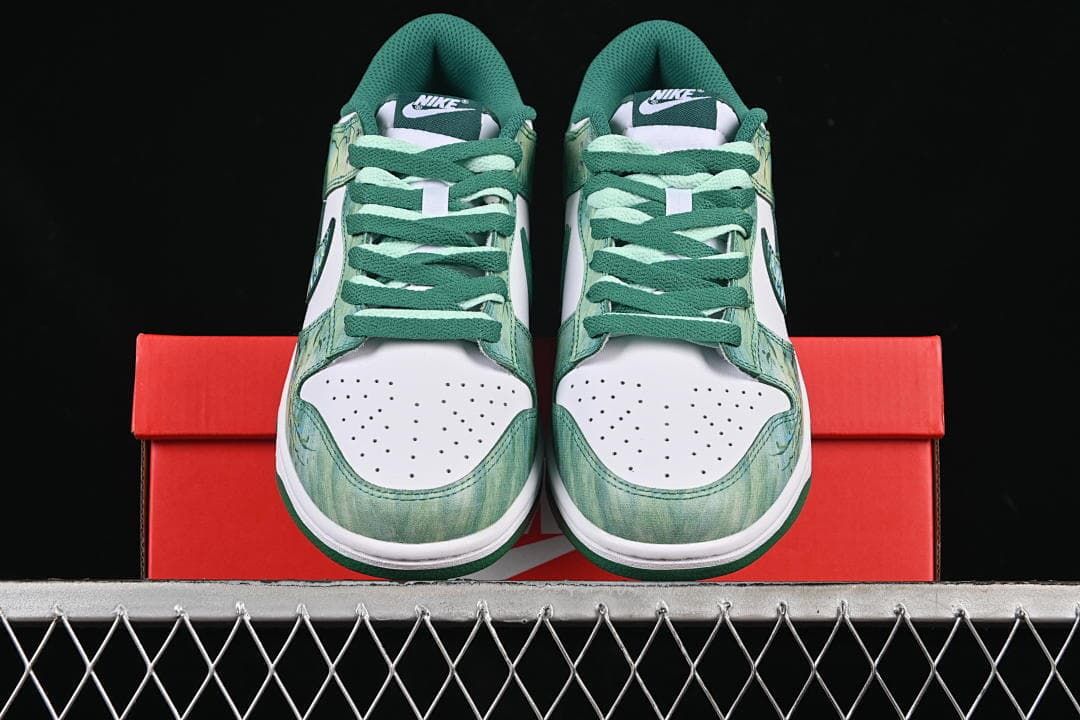 Nike SB Dunk Low HF5441-101 Green Graphic Sneakers