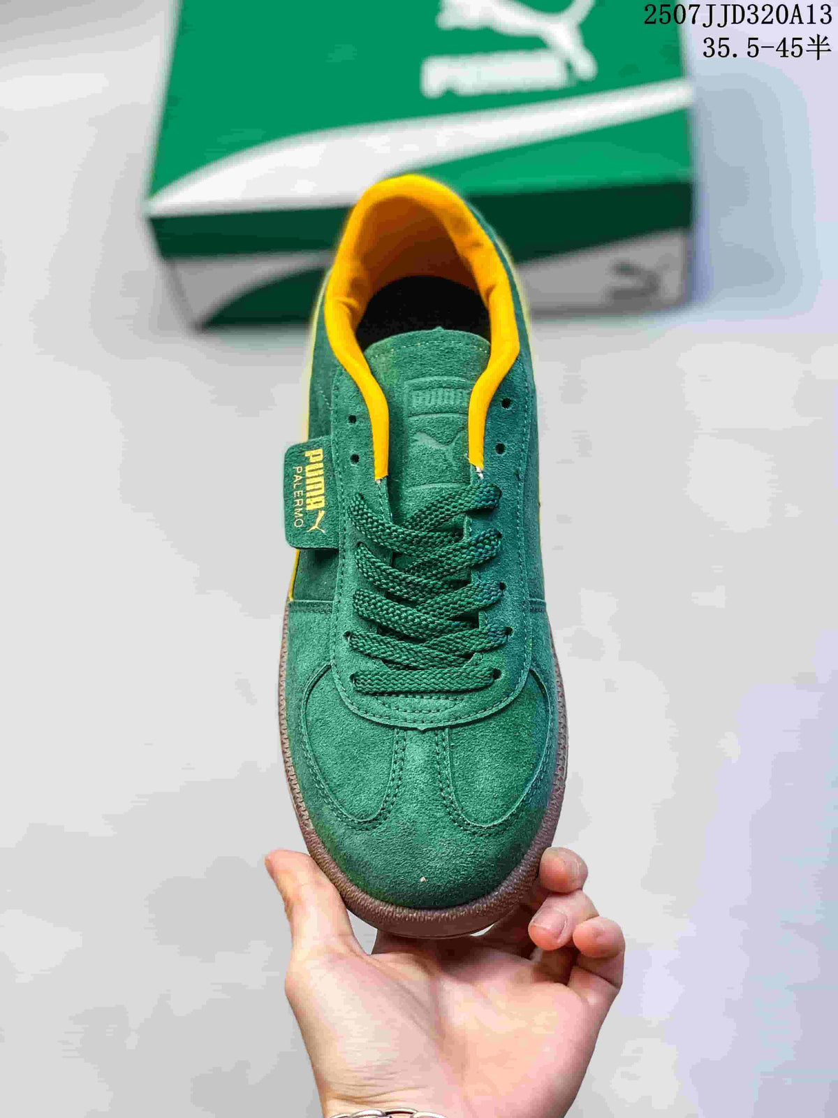 PUMA Palermo Green and Yellow Sneakers 2507JJD320A13