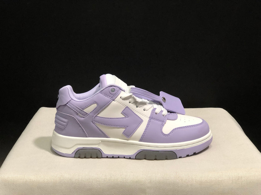 OFF-WHITE Out Of Office Low-Top Sneakers Lavender White