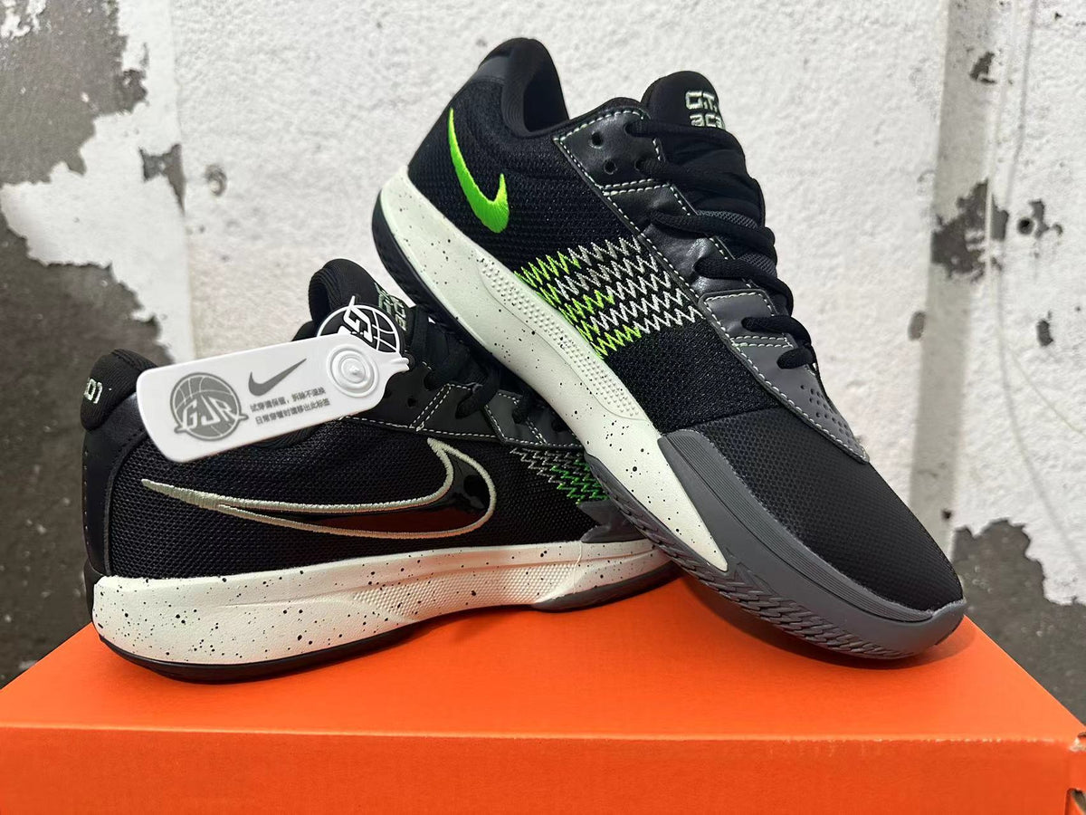 Nike GT Cut Academy Black and Volt Basketball Shoes