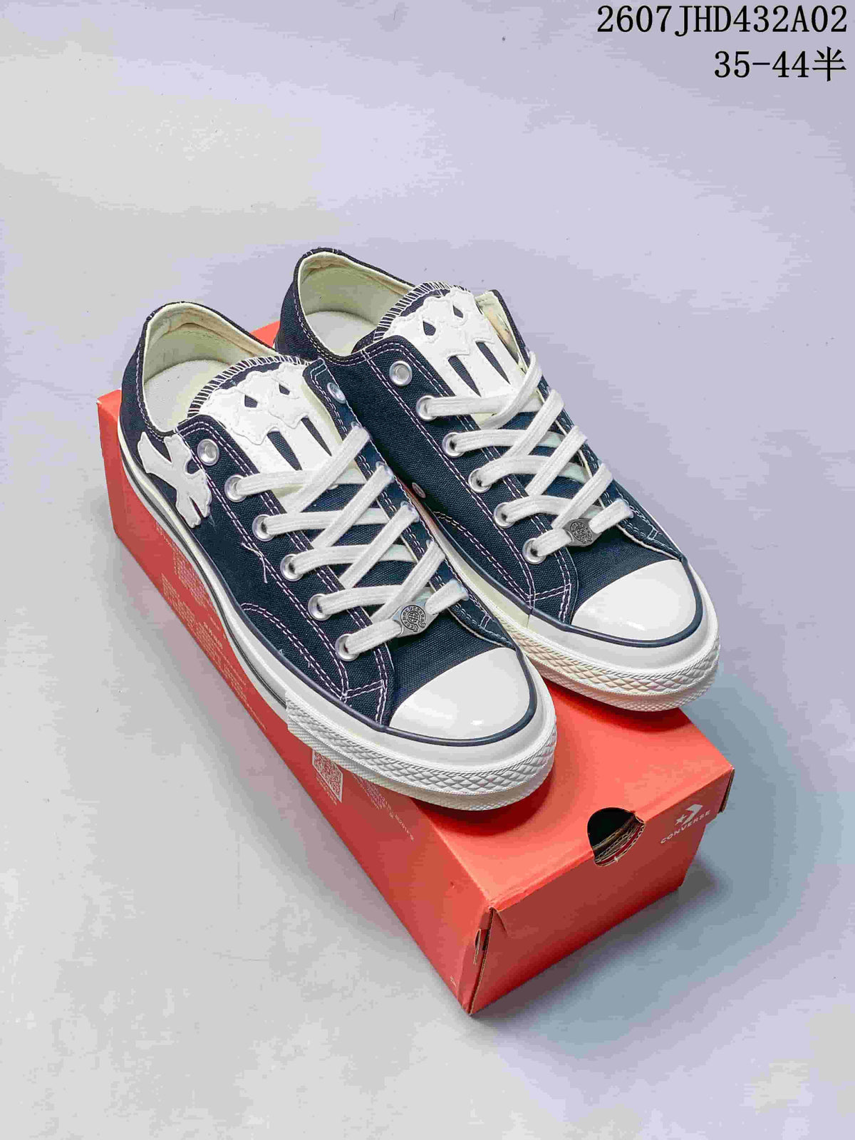 Converse Chuck Taylor 1970s Low-Top Sneakers, Navy and White
