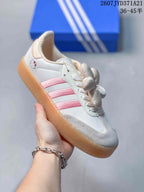 adidas Sambae Women's White Pink Gum Sneakers
