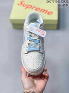 Nike Dunk Low Retro x IP White Light Blue Sneakers 2607JVD1152A22