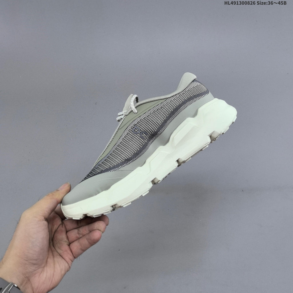 On CloudsoMA Trail Running Shoes in Gray