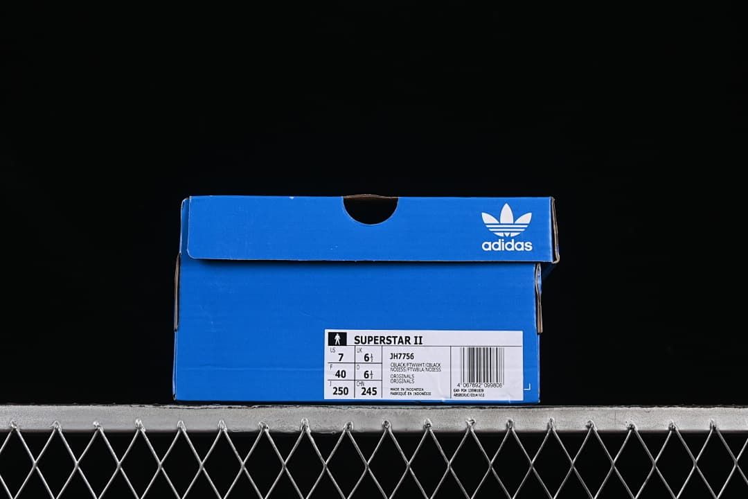 Adidas Superstar II JH7756 Black and White Sneakers
