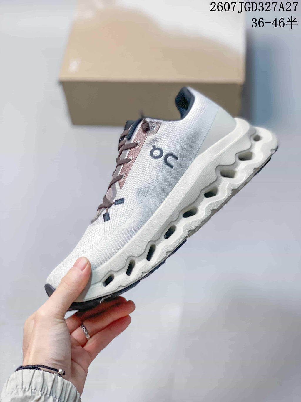 On Cloudtilt White and Gray Training Sneakers 2607TGD327A27