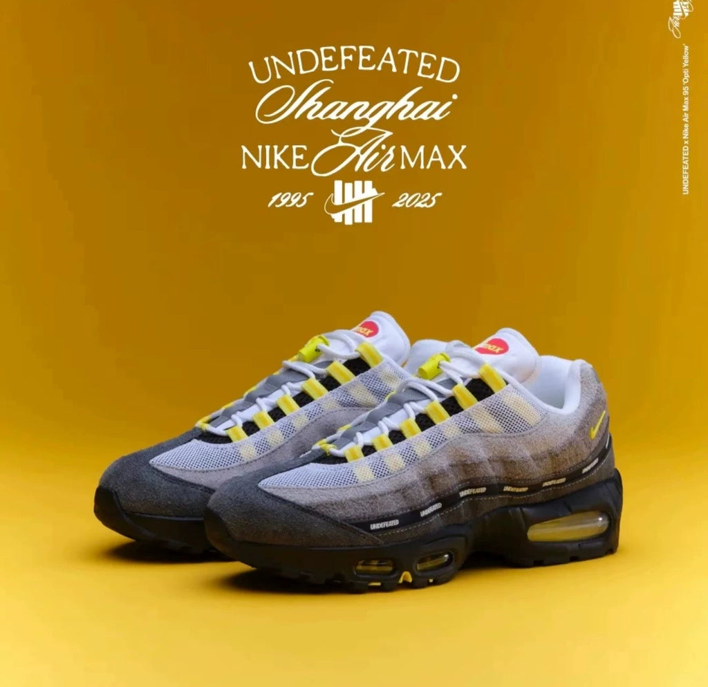 Nike Air Max 95 SP x UNDEFEATED Grey Yellow Sneakers IB4523-002