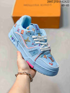 Louis Vuitton Trainer Low-Top Sneakers Light Blue