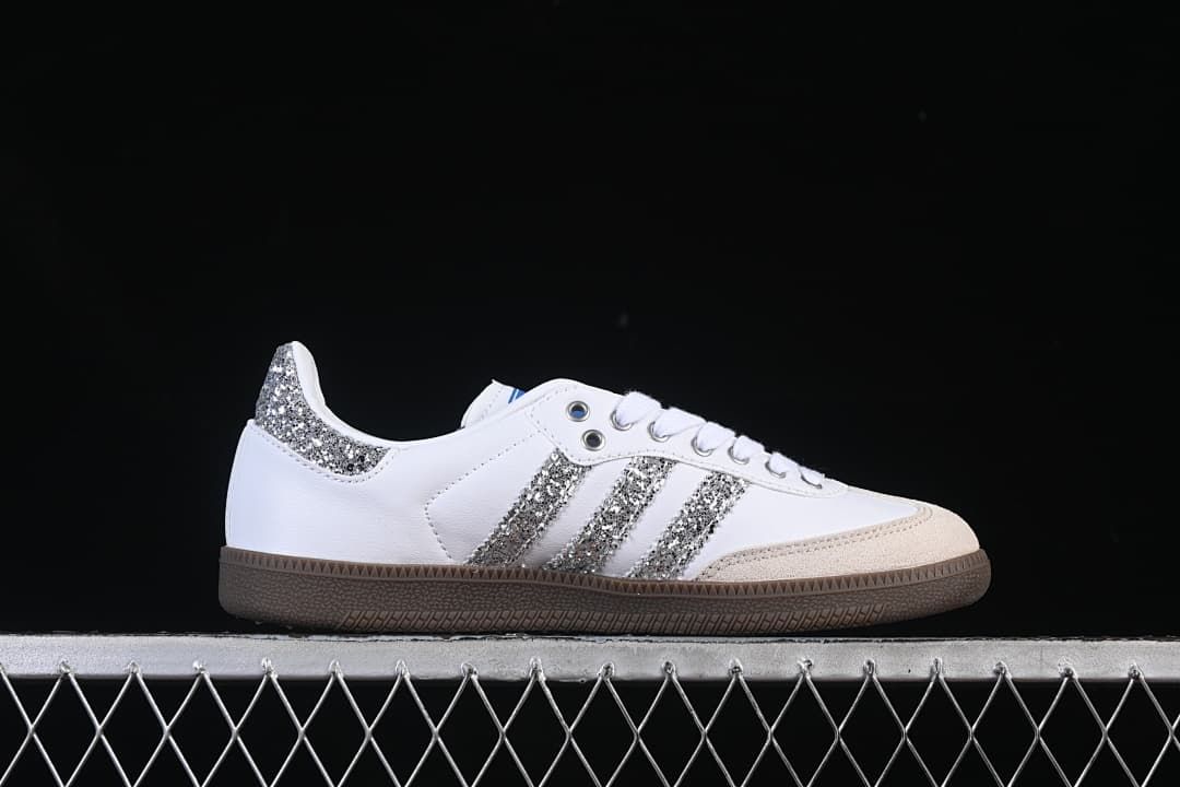 adidas Samba OG B75810 White Silver Sneakers