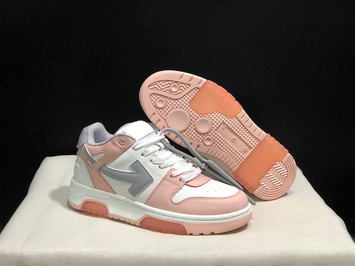 Off-White Out Of Office Low-Top Sneakers White Pink Grey