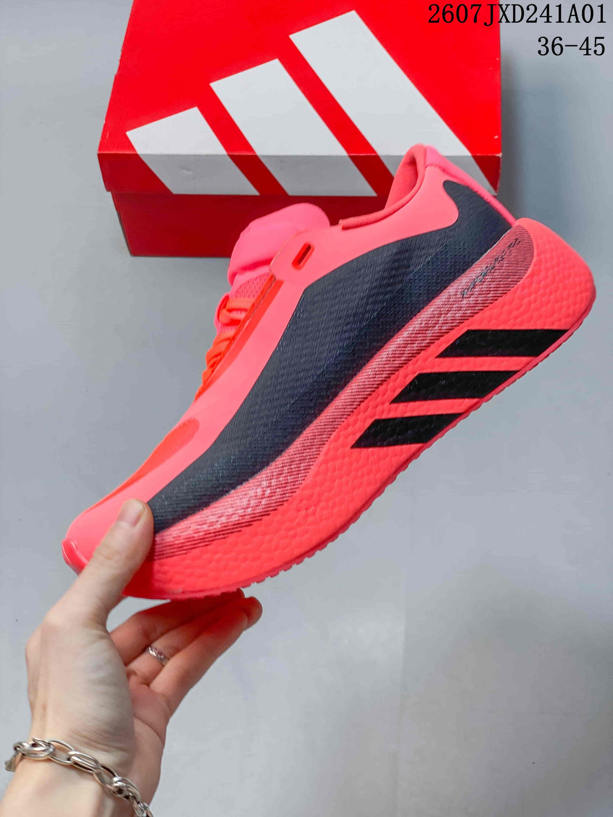 adidas Hyperboost Edge Running Shoes, Pink and Black