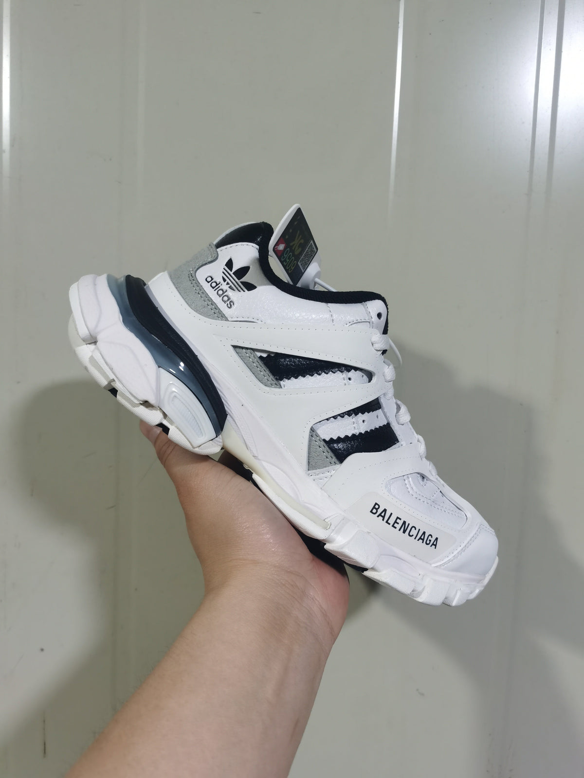 Balenciaga x adidas Track Forum Low Top Sneakers White/Black 9010