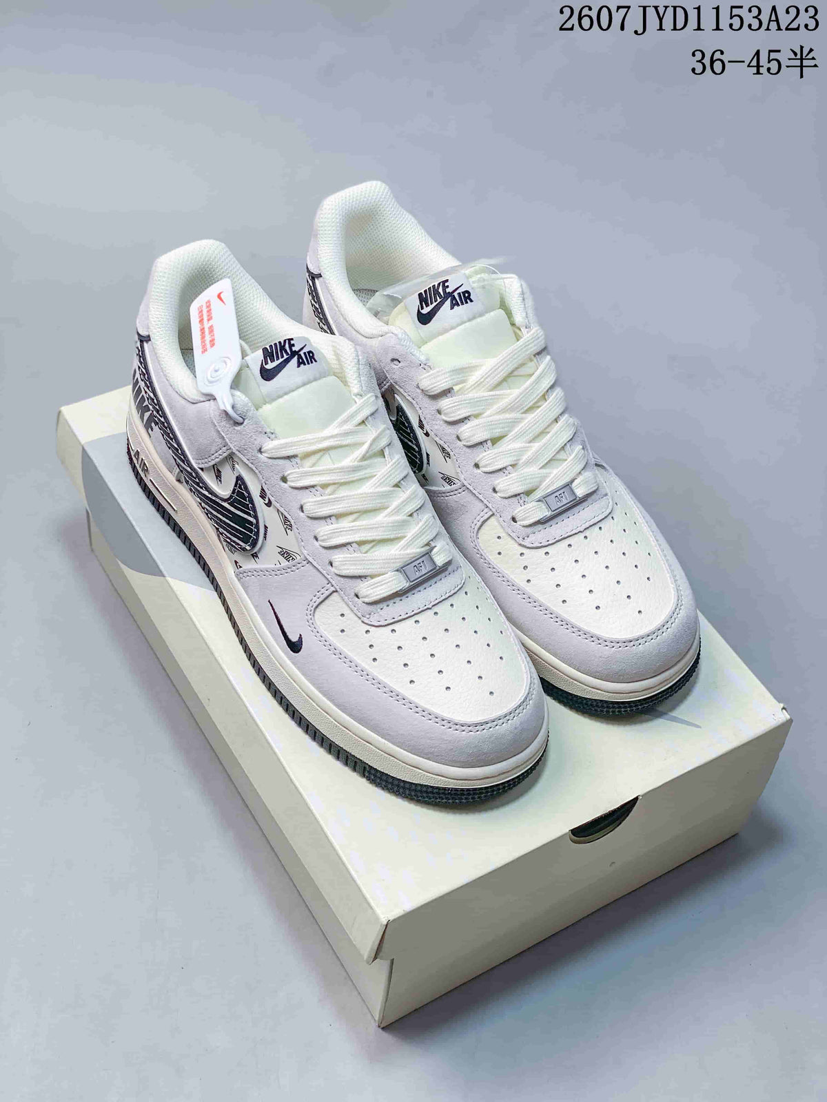 Nike Air Force 1 '07 Low White Navy Sneakers 2607 JYD1153A23