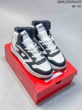 Diesel S-Ukiyo High-Top Sneakers White and Dark Gray Y03363