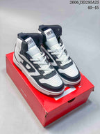 Diesel S-Ukiyo High-Top Sneakers White and Dark Gray Y03363