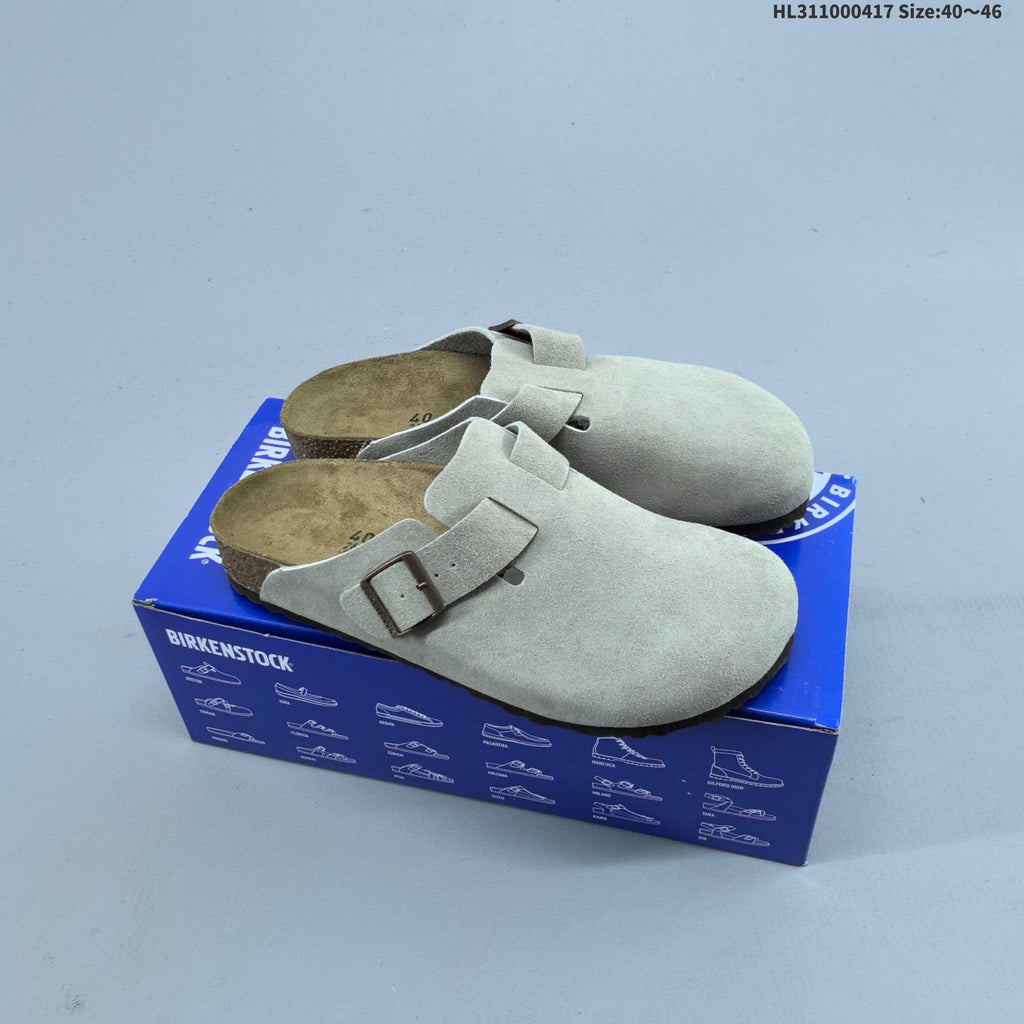 Birkenstock Boston Clog-Style Sandals in Suede