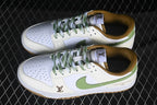 Nike SB Dunk Low White Green Brown Sneakers