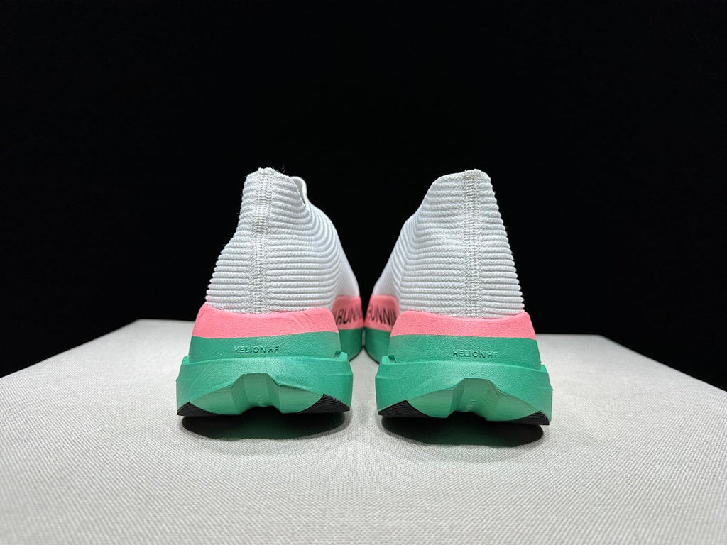 On Cloudboom Strike LS Running Shoes, White Pink Green