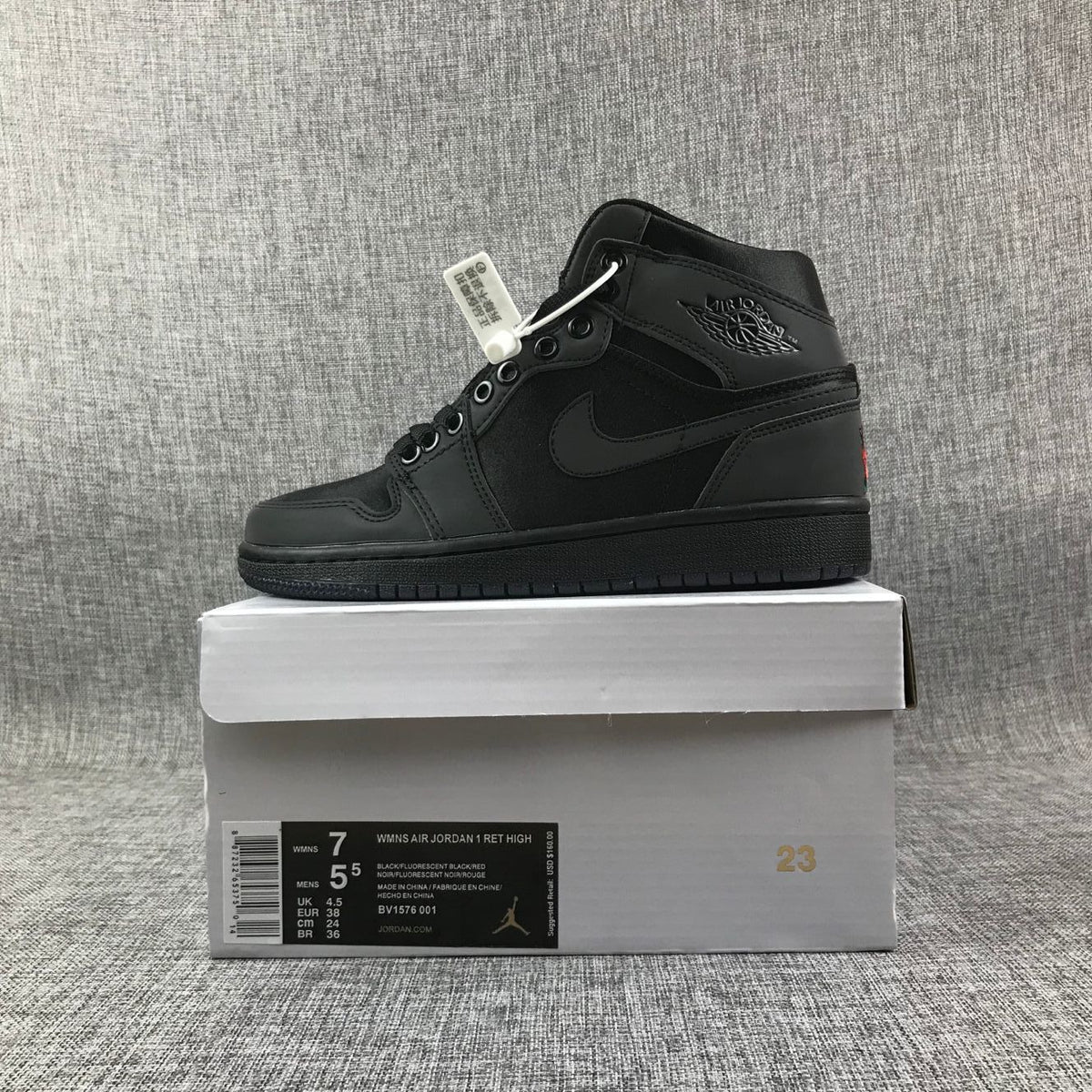 Air Jordan 1 Retro High Black Rose Sneakers