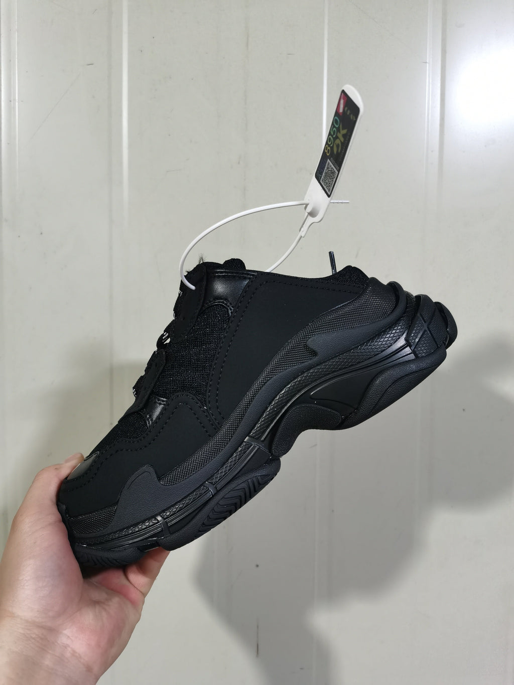 Balenciaga Triple S Mule Sneakers All Black 0102