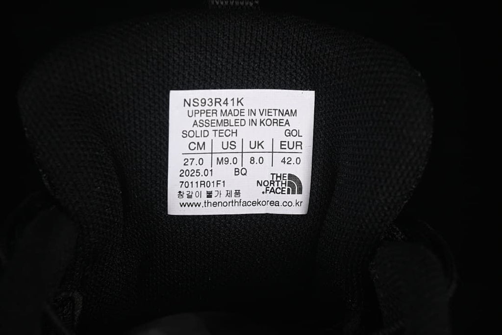 The North Face NS93R41K Black and Silver Trail Sneakers