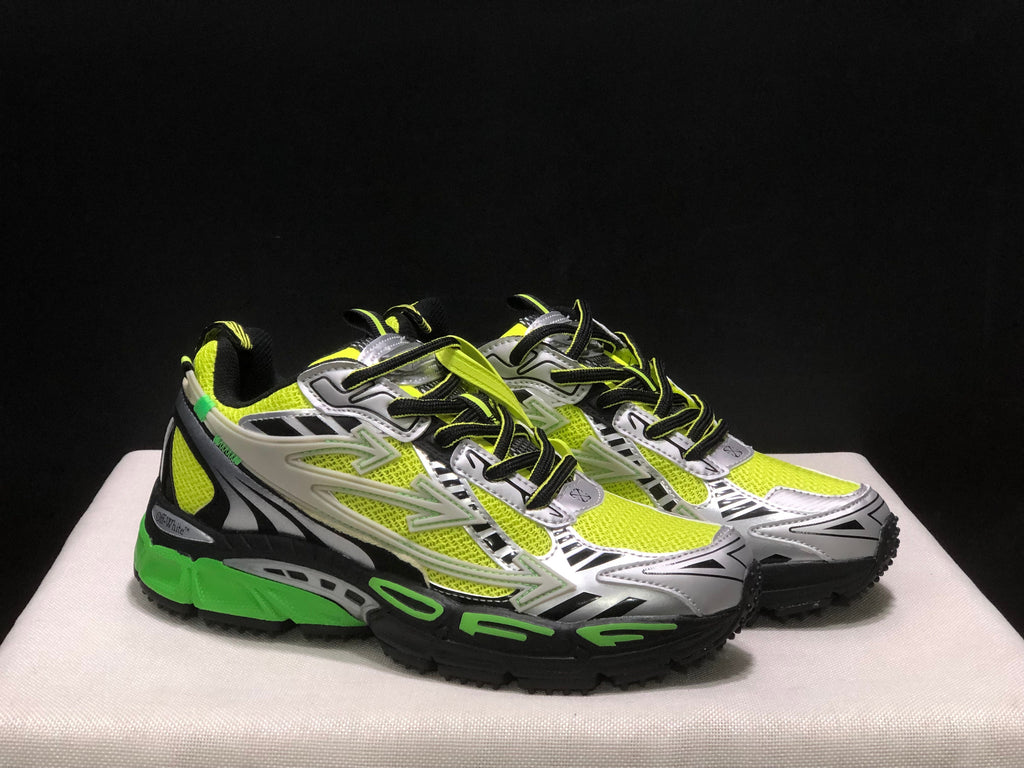 Off-White Be Right Back Sneakers Neon Green Black