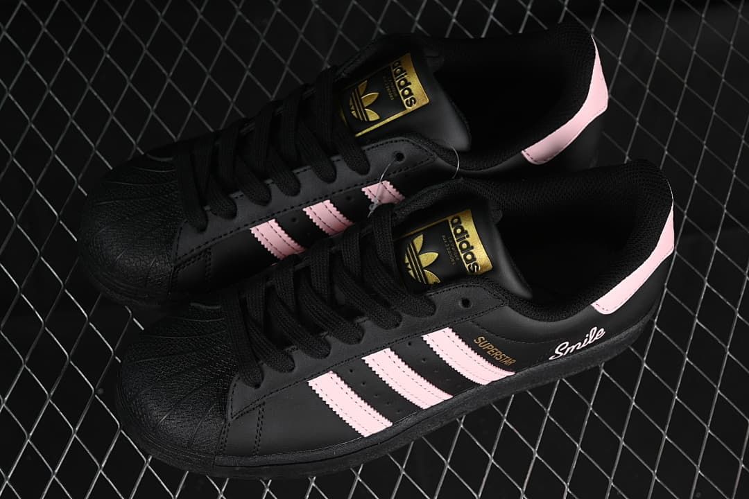 Adidas Superstar EG4959 Black and Pink Sneakers